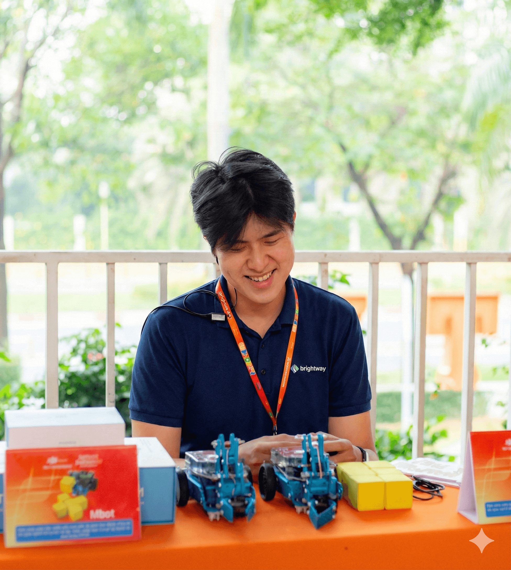 Hands-on robotics experiment showcasing research activity at AIPA Lab